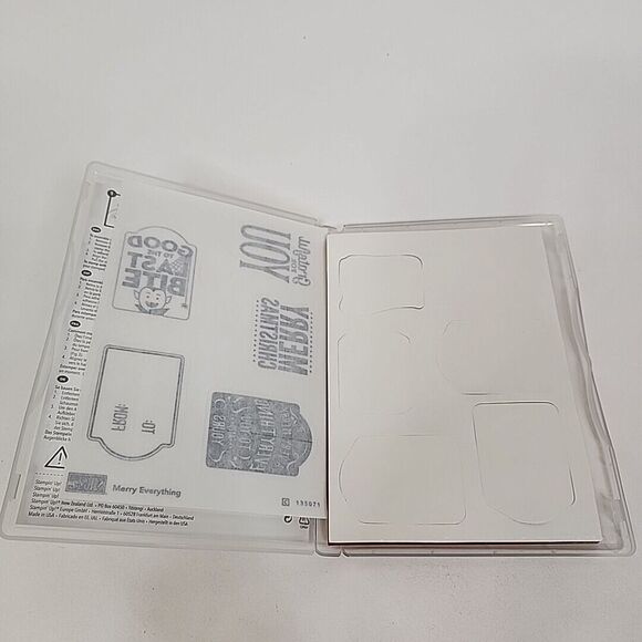 Stampin' Up! Stamp‎ Set MERRY EVERYTHING Set of 5 135071 Christmas Halloween - Picture 4 of 4